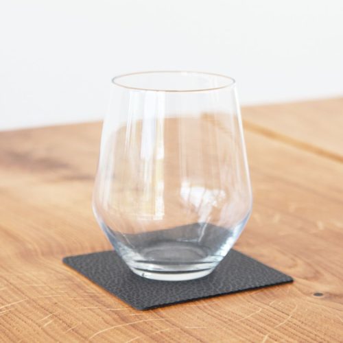 Lind DNA Glasunderlägg Square Hippo Black-Anthracite