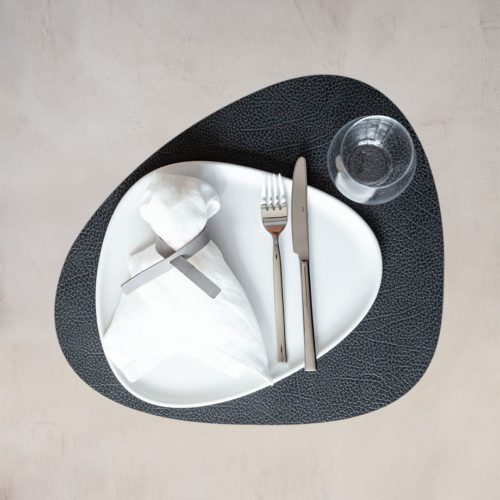 LIND DNA Bordsunderlägg Curve L Hippo Black-Anthracite