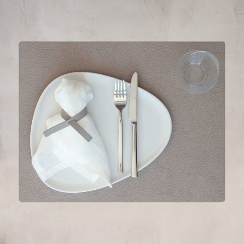 Lind DNA Table Mat Square L Hippo Warm Grey