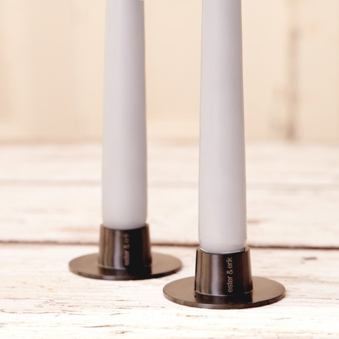 Ester & Erik Ljusstake, Mattsvart 1st