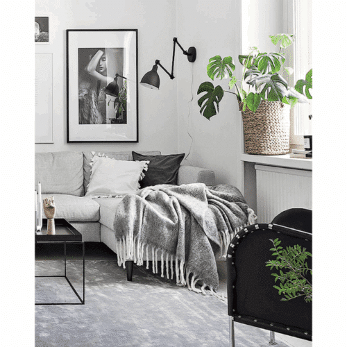 By Rydéns Bazar Vägglampa svart