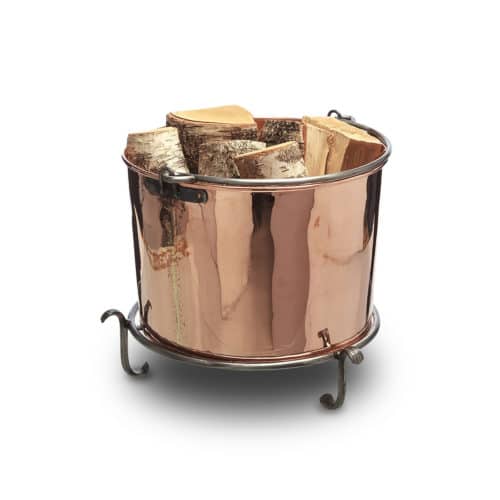 Vedgryta koppar ø38 cm- smideshandtag (800-25K)