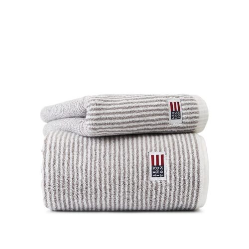 Lexington Original towel white/gray striped