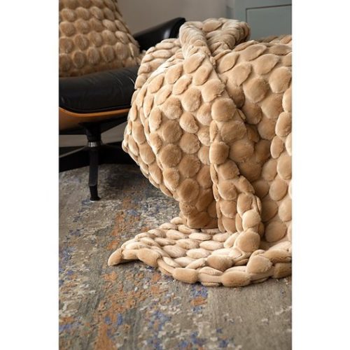 Ceannis Egg Pläd Beige 170x130