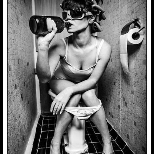 Tavla Rockig toatjej - Svart ram