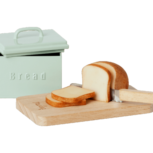 Maileg Miniature Bread Box w Cutting Board and Knife