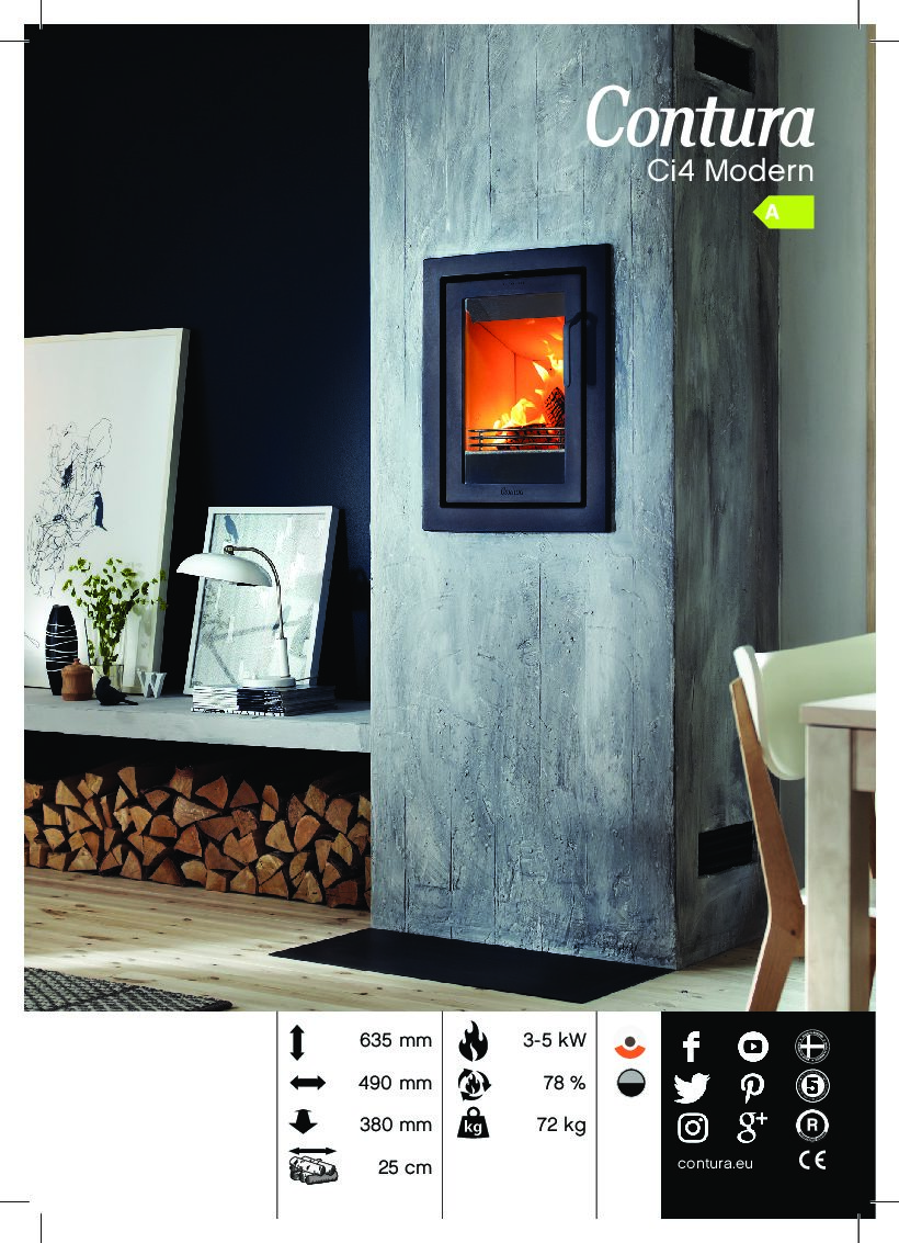 CI4 MODERN 4-SID RAM SVART