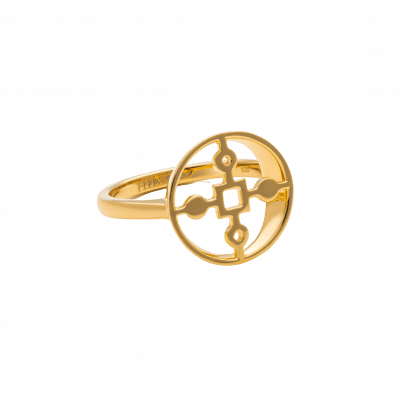 Hilke Ring Anima Gemella 2, Guld