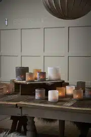 Bungenäs Ljuslykta 12.5x12.5 cm Brun Frostad - Bild 3