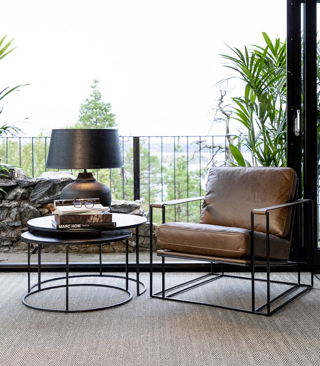 Artwood Skinnfåtölj Bellagio chocolate brown /black - Bild 2