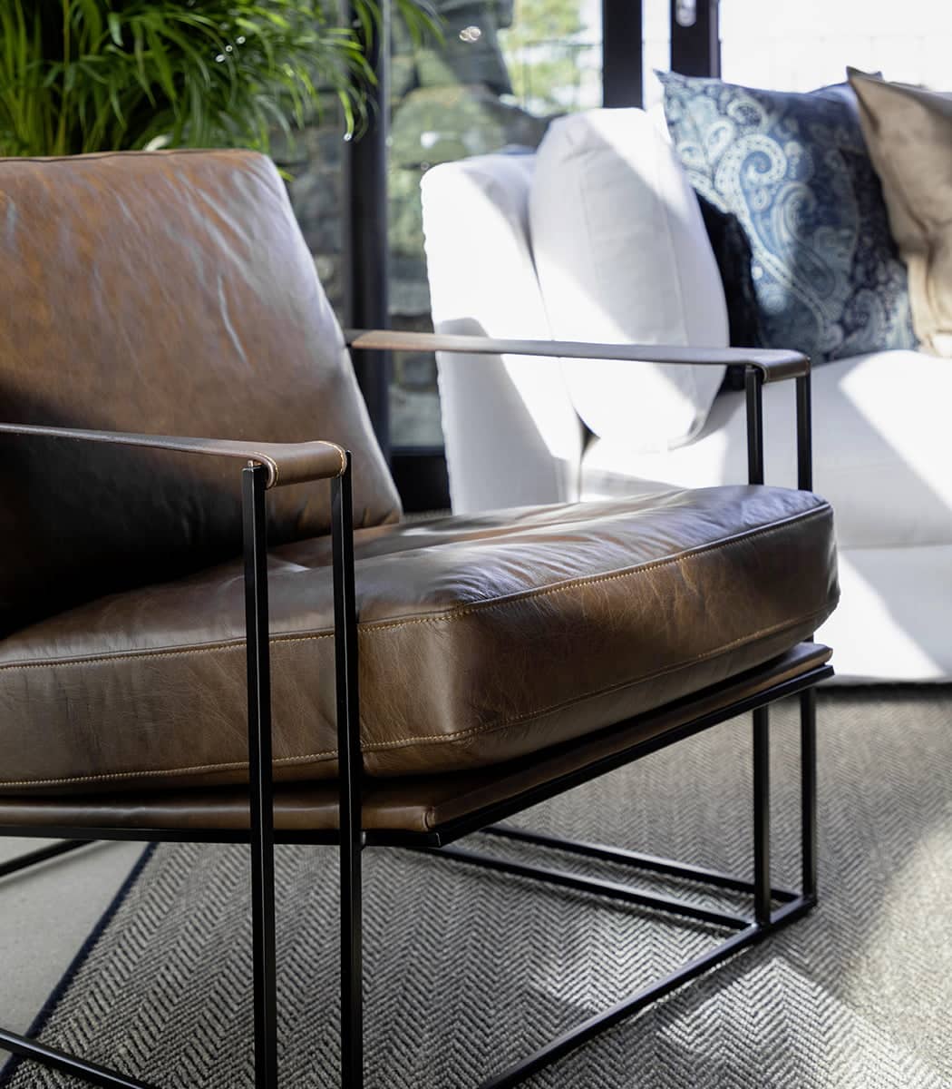 Artwood Skinnfåtölj Bellagio chocolate brown /black - Bild 3