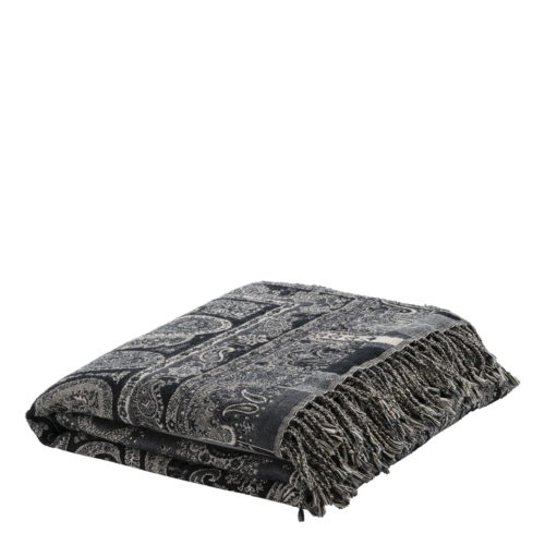 Artwood Pläd Eroz Paisley Dark Grey