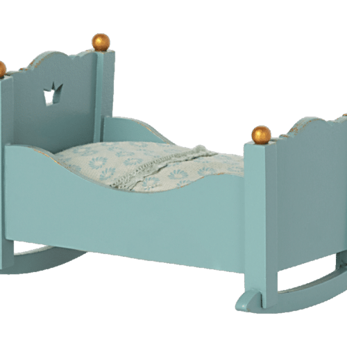 Maileg Vagga, Baby mus - Blå