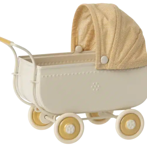 Maileg Barnvagn, Micro - Gul