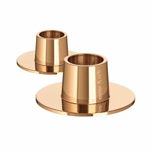 Ester & Erik Ljusstake Medium Blank Rose Guld 1st