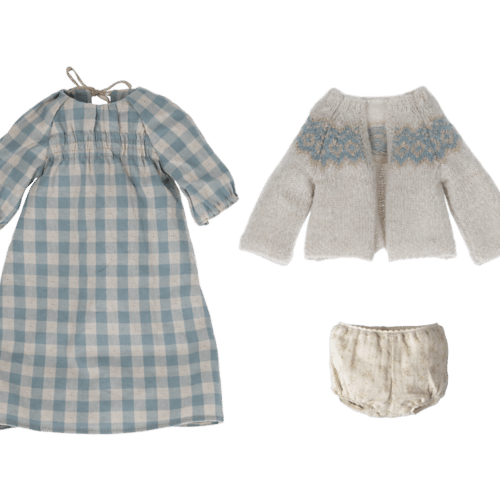 Maileg Klänning och cardigan, Size 4