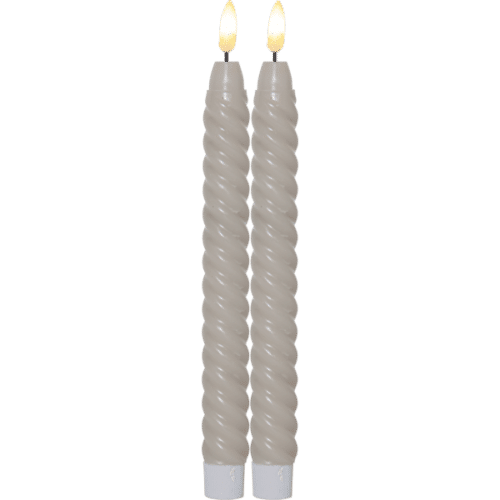 LED Antikljus 2-pack Flamme Swirl