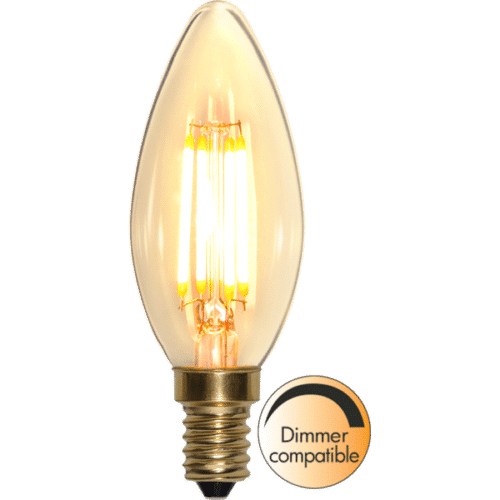 LED-lampa E14 C35 Soft Glow