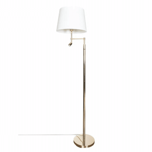 By Rydéns Orlando golvlampa Mässing/Vit