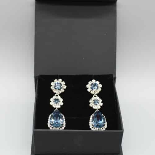 Caprice Trinity Örhängen silver blå