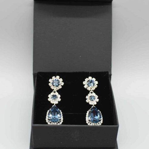 Caprice Trinity Örhängen silver blå