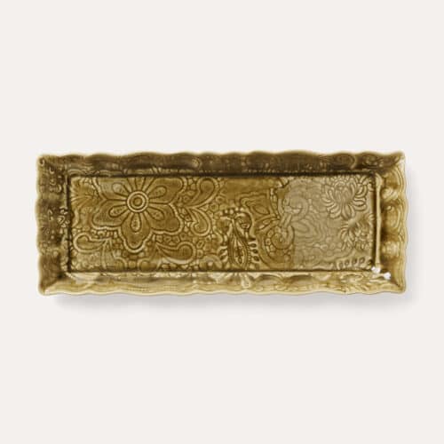 Sthål Avlångt Fat - Sand