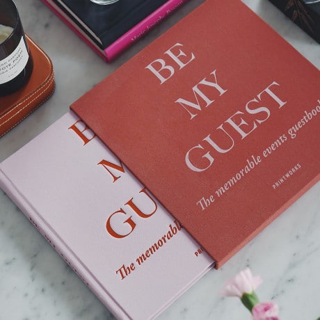 Gästbok, Roströd/Rosa