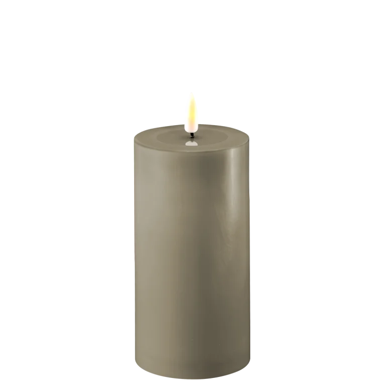 Blockljus LED Sand Ø 7,5 x 15 cm