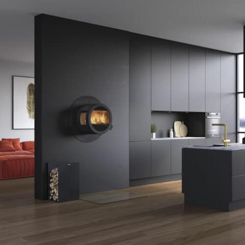 Me Wall med brandmursplatta, med sidoglas