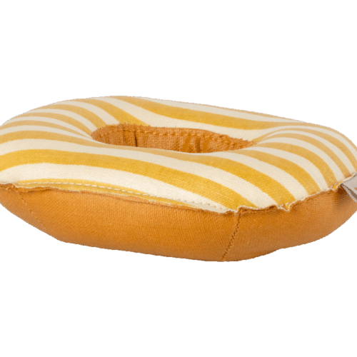 Maileg Gummibåt för lillasyster- och bror mus - Yellow Stripe