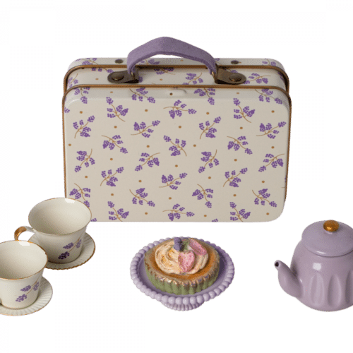 Maileg Eftermiddagsfika Mus - Purple Madelaine
