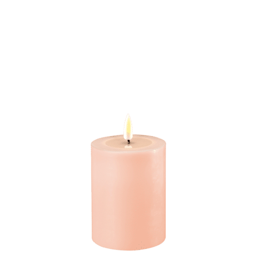 Blockljus LED Rosa Ø 7,5 x 10 cm