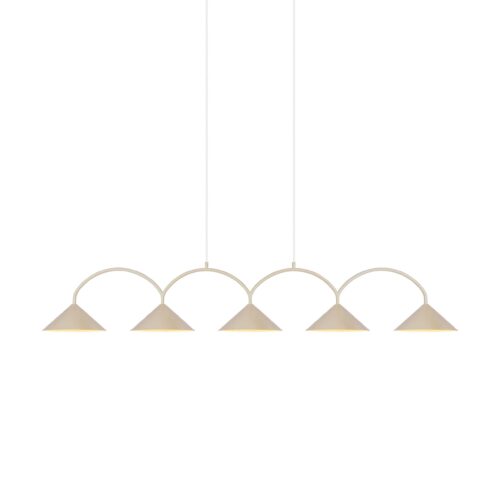 Globen Lighting Pendel Curve 5 - Beige