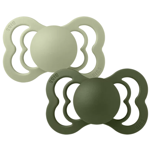 Bibs - Silikonnapp Supreme 2-Pack Sage/Hunter Green
