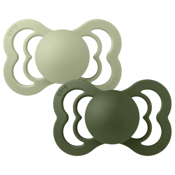 Bibs - Silikonnapp Supreme 2-Pack Sage/Hunter Green