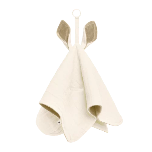Bibs - Känguru Snuttefilt med napphållare Ivory