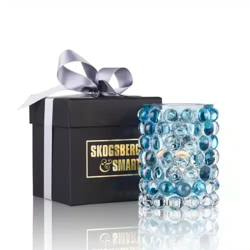 Skogsberg & Smart Hurricane Lamp Boule Ljuslykta Coral Blue