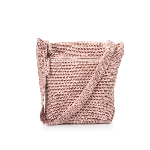 Ceannis Crossbody Bag Crochet Soft Pink