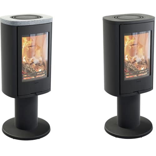 Contura 870 och 886 Eldstadsplan i glas transparent