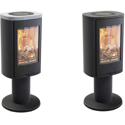 Contura 870 och 886 Eldstadsplan i glas transparent