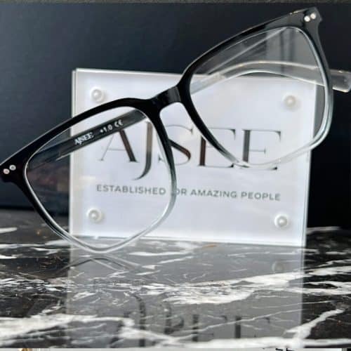 Ajsee - Läsglasögon Stories Clear Black