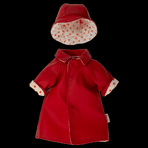 Maileg Regnrock Med Mössa Teddy Mamma