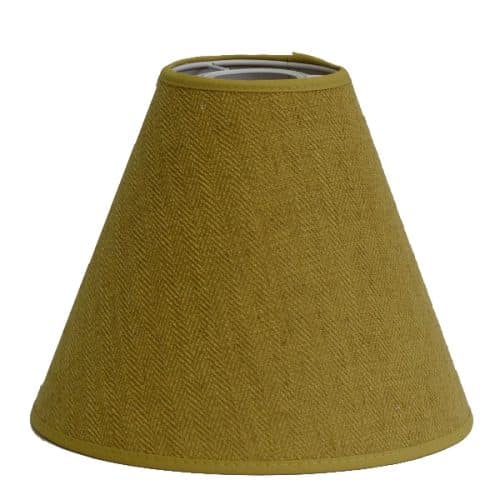 Herringbone Lampskärm Guldgul