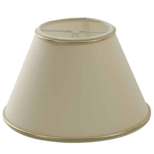 Chintz Lampskärm Beige guldprofil matt