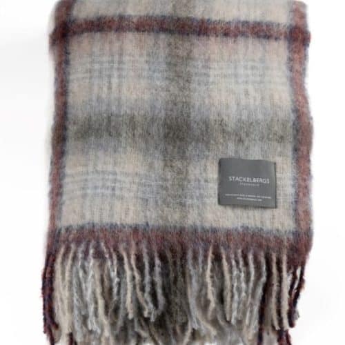 Stackelbergs Pläd Mohair Camel & Fired Earth