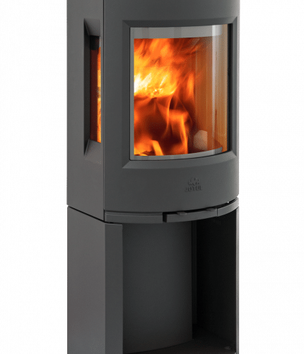 Jötul F 135 med sockel och sidoglas