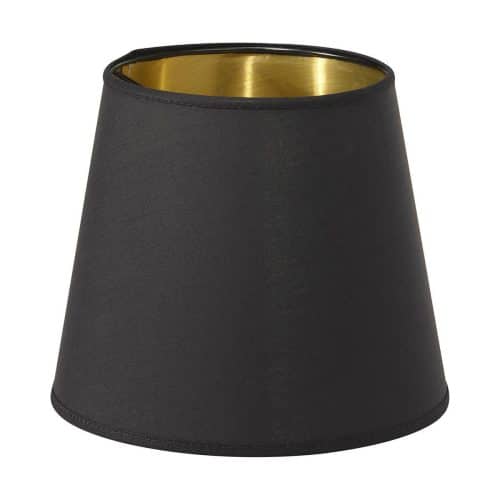 Lampskärm Mia Metallinsida Svart/Guld 17cm