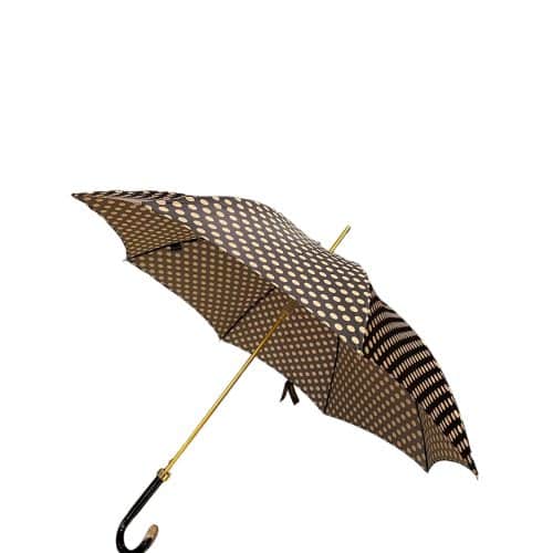 Pasotti 1956 Paraply Prickigt Svart - Svart Handtag