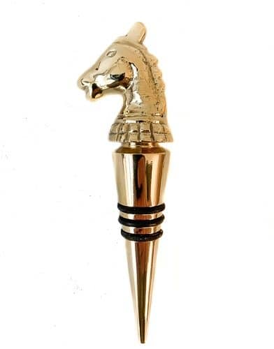 Equestrian Flaskpropp Mässing