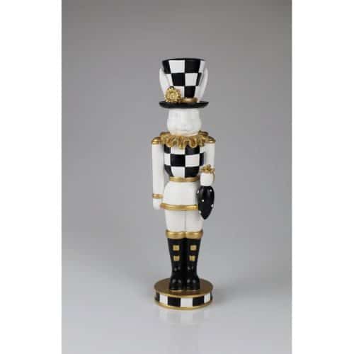 Kanin med hatt svart/Vit mellan